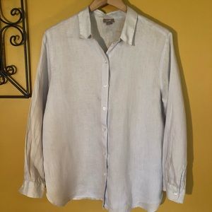 Pale Lavender J.Jill linen blouse